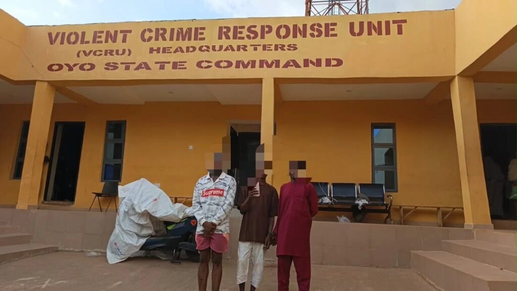 Police arrest three suspects over alleged murder, armed robbery in Ibadan Police arrest three suspects over alleged murder, armed robbery in Ibadan